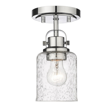 Z-Lite Kinsley 1-Light Flush Mount - 120V - Chrome