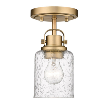 Z-Lite Kinsley 1-Light Flush Mount - 120V - Heirloom Gold