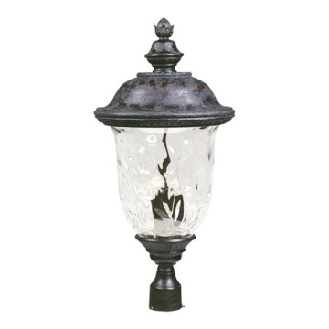 Maxim Lighting Carriage House Die Cast 3-Light Outdoor Post Top Lantern - 120V - Oriental Bronze