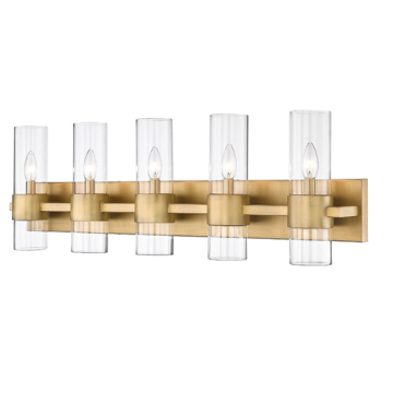 Z-Lite Lawson 5-Light Vanity - 120V - Rubbed Brass