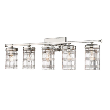 Z-Lite Archer 5-Light Vanity - 120V - Polished Nickel