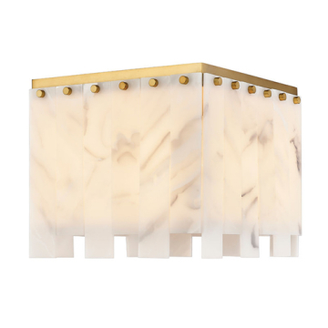 Z-Lite Viviana 13" 4-Light Flush Mount - 120V - Rubbed Brass