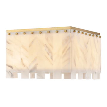 Z-Lite Viviana 17" 6-Light Flush Mount - 120V - Rubbed Brass