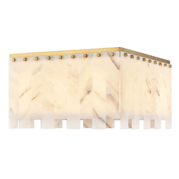 Z-Lite Viviana 20" 9-Light Flush Mount - 120V - Rubbed Brass