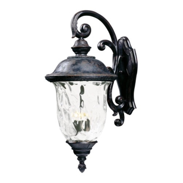 Maxim Lighting Carriage House Die Cast 3-Light Outdoor Wall Lantern - 120V - Oriental Bronze