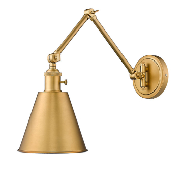 Z-Lite Gayson 1-Light Wall Sconce - 120V - Rubbed Brass