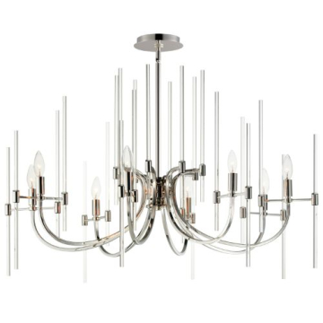 Maxim Lighting Divine 8-Light Chandelier - 120V - Polished Nickel
