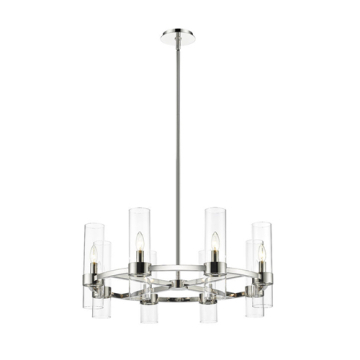 Z-Lite Datus 8-Light Chandelier - 120V - Polished Nickel