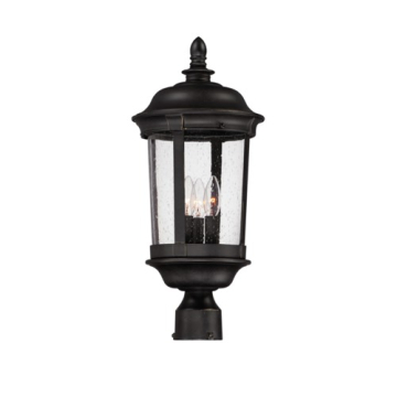 Maxim Lighting Dover VX 3-Light Medium Outdoor Post Top Lantern - 120V - Bronze
