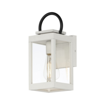 Maxim Lighting Nassau VX 1-Light Outdoor Wall Lantern - 120V - White / Black