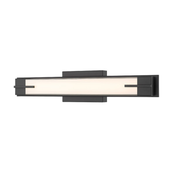 Z-Lite Chase 23" LED 1-Light Vanity - 23W - CCT Selectable - 1,250 Lumens - 120V - Matte Black