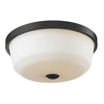 Z-Lite Montego 3-Light Flush Mount - 120V - Coppery Bronze