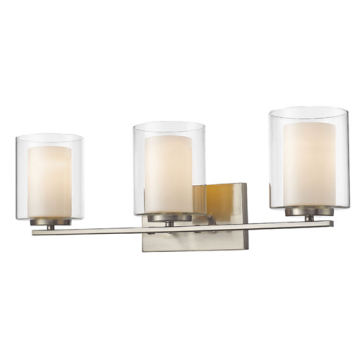 Z-Lite Willow 3-Light Vanity - 120V - Brushed Nickel
