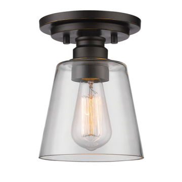 Z-Lite Annora 1-Light Flush Mount - 120V - Olde Bronze