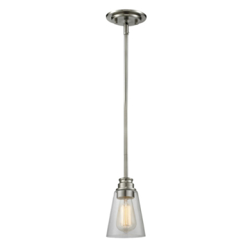 Z-Lite Annora 6" 1-Light Pendant - 120V - Brushed Nickel