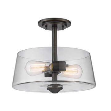 Z-Lite Annora 2-Light Semi-Flush Mount - 120V - Olde Bronze