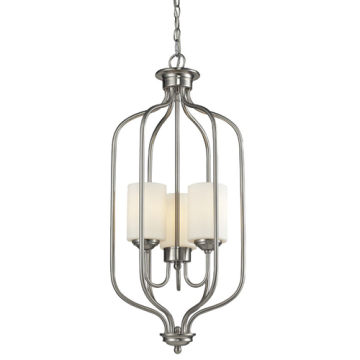 Z-Lite Cardinal 3-Light Chandelier - 120V - Brushed Nickel