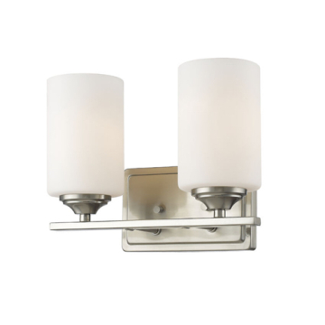 Z-Lite Bordeaux 2-Light Vanity - 120V - Brushed Nickel