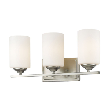 Z-Lite Bordeaux 3-Light Vanity - 120V - Brushed Nickel