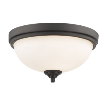 Z-Lite Bordeaux 2-Light Flush Mount - 120V - Bronze