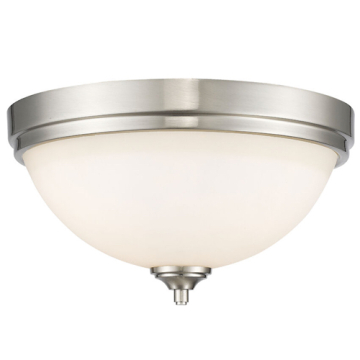 Z-Lite Bordeaux 3-Light Flush Mount - 120V - Brushed Nickel