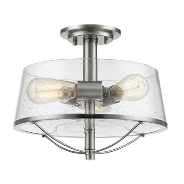 Z-Lite Mariner 3-Light Semi-Flush Mount - 120V - Brushed Nickel