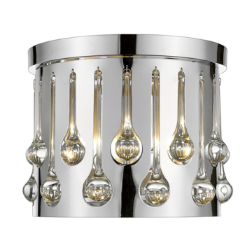 Z-Lite Oberon 3-Light Flush Mount - 120V - Chrome 
