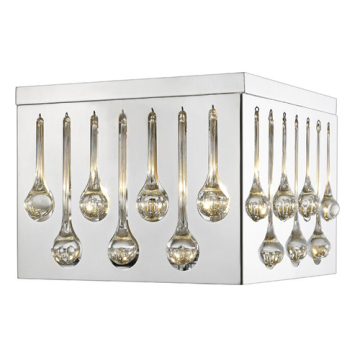 Z-Lite Oberon 4-Light Flush Mount - 120V - Chrome 