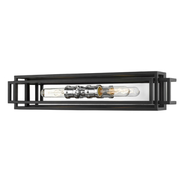 Z-Lite Titania 2-Light Vanity - 120V - Black / Chrome
