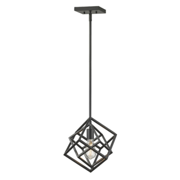 Z-Lite Euclid 1-Light Pendant - 120V - Matte Black