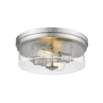 Z-Lite Bohin 2-Light Flush Mount - 120V - Brushed Nickel 