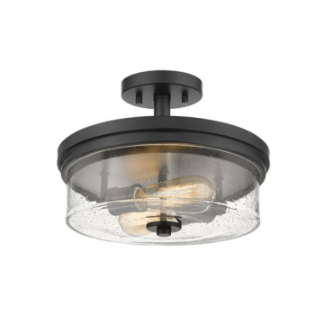 Z-Lite Bohin 2-Light Semi-Flush Mount - 120V - Matte Black
