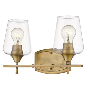 Z-Lite Joliet 2-Light Vanity - 120V - Olde Brass