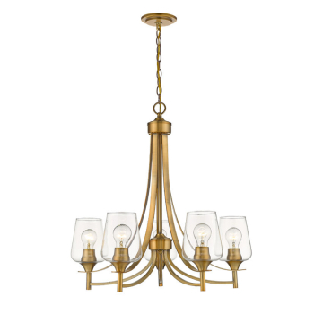 Z-Lite Joliet 5-Light Chandelier - 120V - Olde Brass