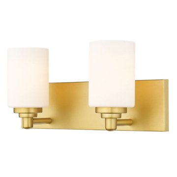 Z-Lite Soledad 2-Light Vanity - 120V - Brushed Gold