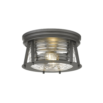 Z-Lite Cape Harbor 2-Light Flush Mount - 120V - Bronze