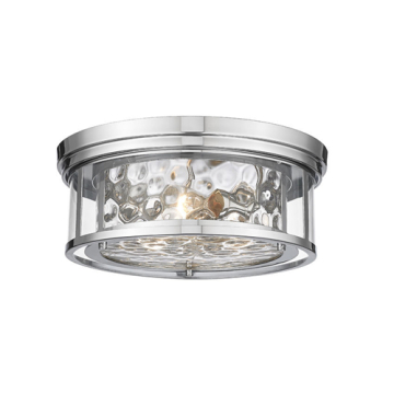 Z-Lite Clarion 3-Light Flush Mount - 120V - Polished Nickel