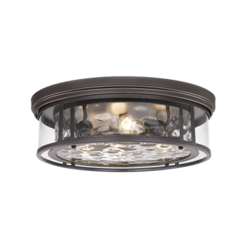 Z-Lite Clarion 4-Light Flush Mount - 120V - Bronze