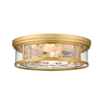 Z-Lite Clarion 4-Light Flush Mount - 120V - Olde Brass