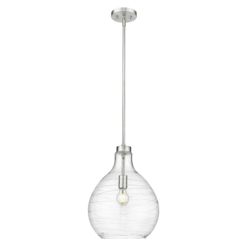 Z-Lite Bon Air 13" 1-Light Pendant - 120V - Brushed Nickel