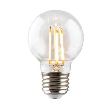 Green Creative Premium Series G16 Globe LED Filament Lamp - 3.8W - 2700K - 350 Lumens - 120V