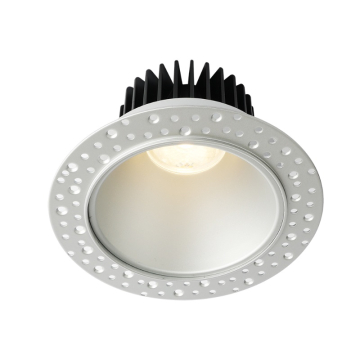 Lotus 4" Round Deep Regressed LED Downlight - 15W - Silver Reflector - Trimless - 2700K - 1,100 Lumens - 120V