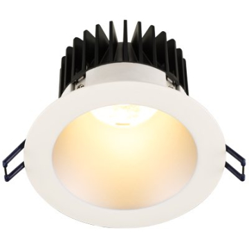 Lotus 4" Round Deep Regressed LED Downlight - 15W - Silver Reflector - White Trim - 2700K - 1,100 Lumens - 120V