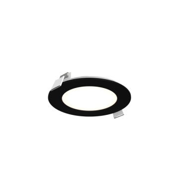 DALS Excel LED Panel Light - 4" Round - 11W - CCT Selectable - 120V - Black