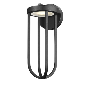 Z-Lite Leland 7" 1-Light LED Outdoor Wall Sconce - 12W - CCT Selectable - 600 Lumens - 120V - Sand Black