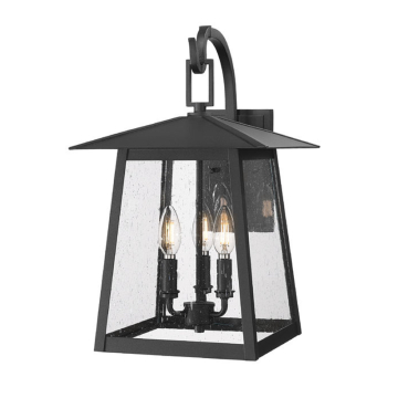 Z-Lite Rainer 3-Light Outdoor Wall Sconce - 120V - Black