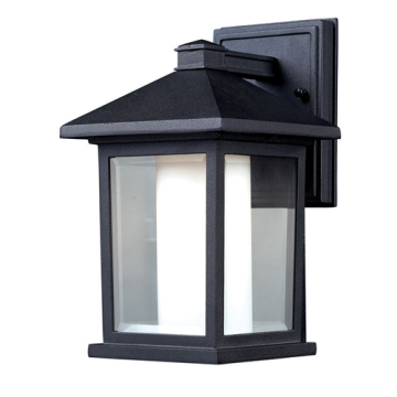 Z-Lite Mesa 1-Light Small Outdoor Wall Sconce - 120V - Black