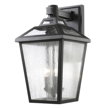 Z-Lite Bayland 11" 3-Light Outdoor Wall Sconce - 120V - Black