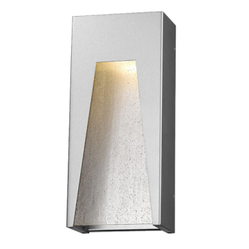 Z-Lite Millenial 18" 1-Light LED Outdoor Wall Sconce - 3000K - 120V - Silver / Clear Seedy