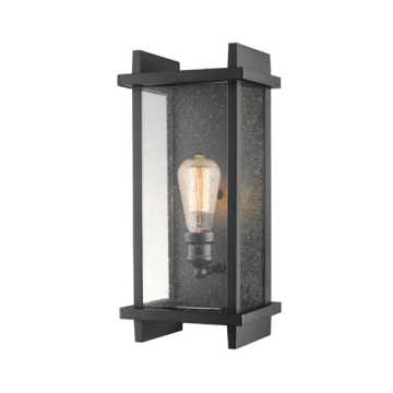 Z-Lite Fallow 1-Light Medium Outdoor Wall Sconce - 120V - Black